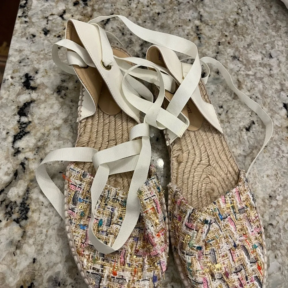 L.K. Bennett London tweed espadrilles